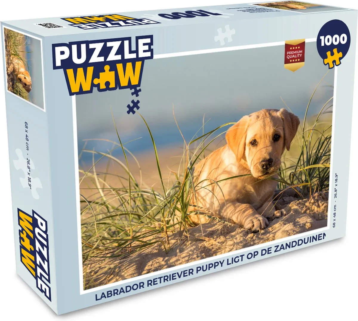 PuzzleWow Labrador Retriever Legpuzzel 1000 Stuks - Multicolor