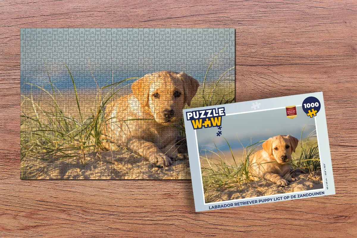 PuzzleWow Labrador Retriever Legpuzzel 1000 Stuks - Multicolor