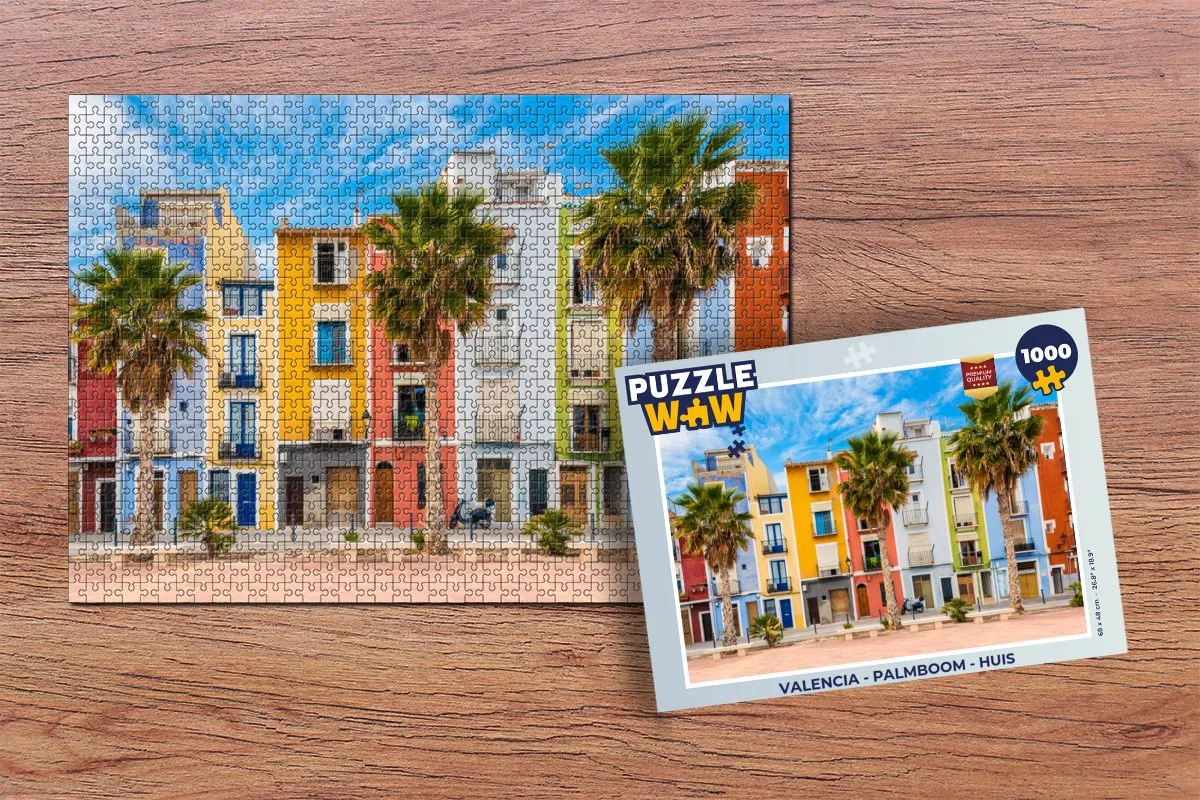 PuzzleWow Valencia Legpuzzel 1000 Stuks - Multicolor