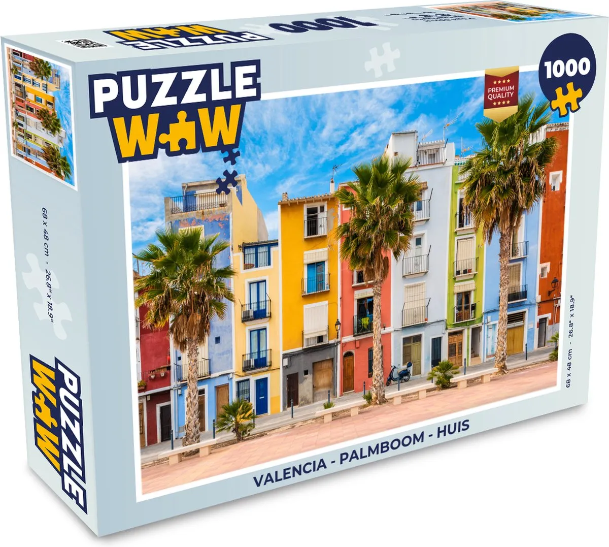 PuzzleWow Valencia Legpuzzel 1000 Stuks - Multicolor
