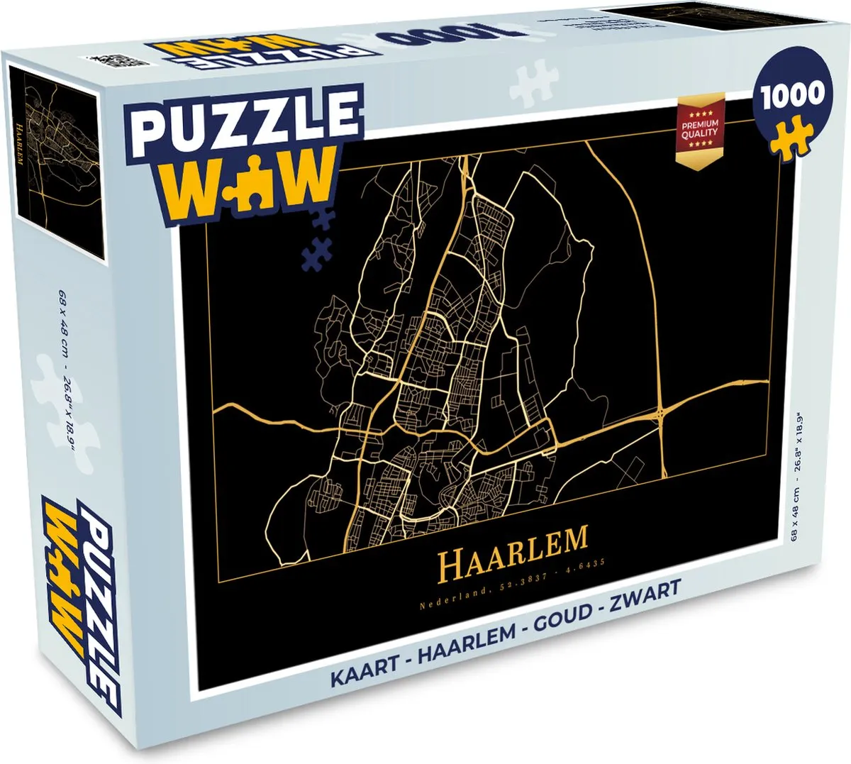 PuzzleWow Haarlem Legpuzzel 1000 Stuks - Multicolor