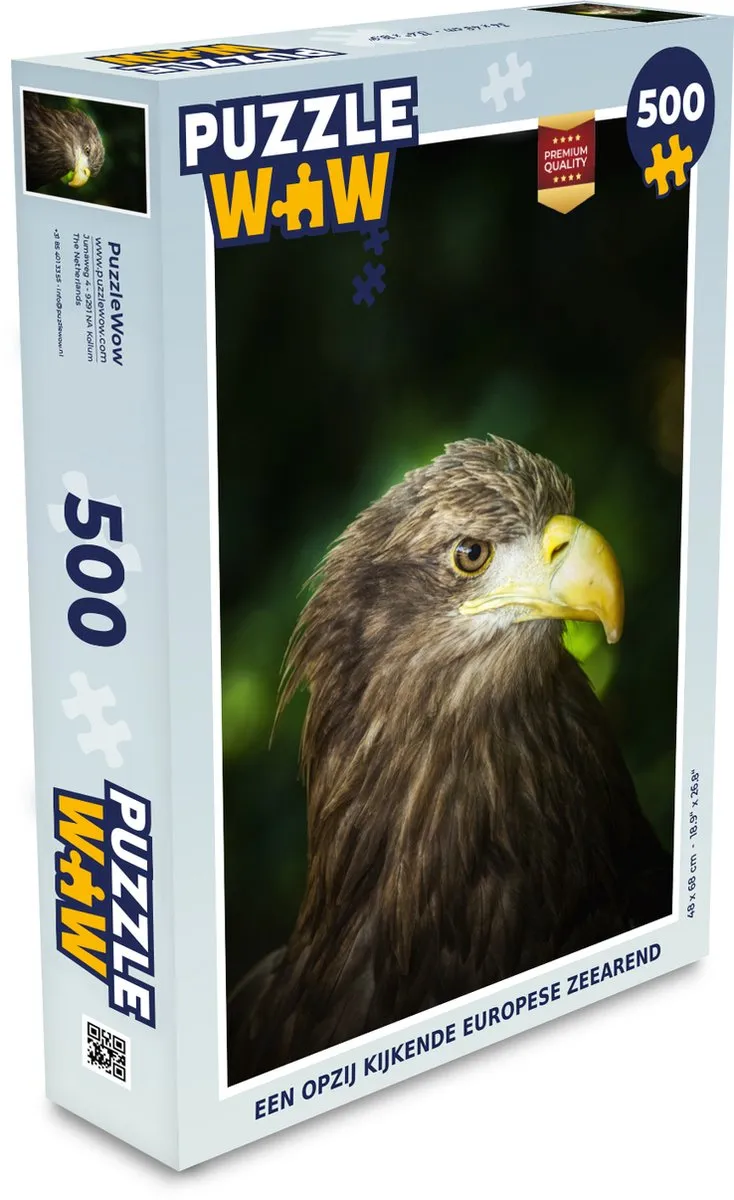 PuzzleWow Legpuzzel Europese Zeearend 500 Stuks