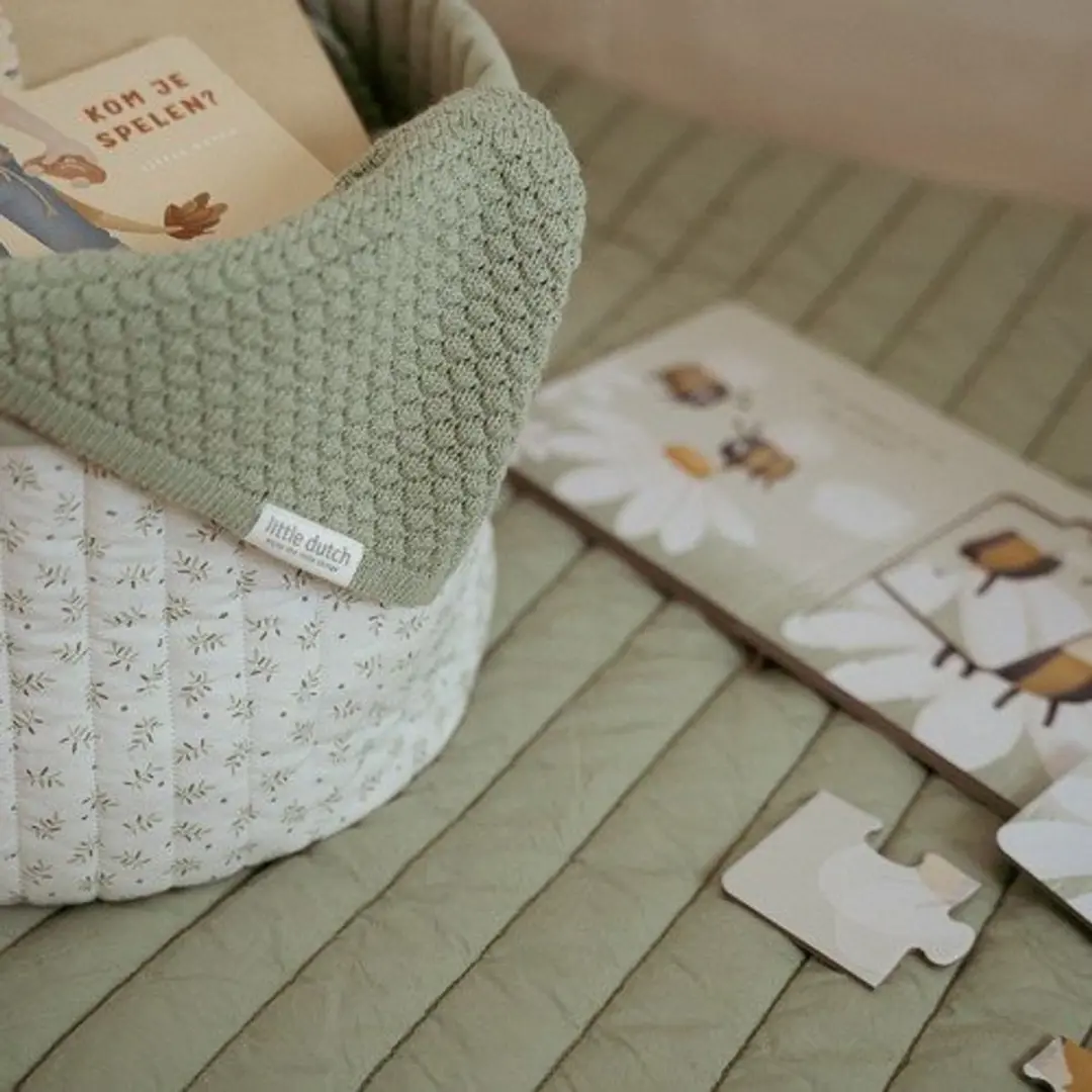 Little Dutch Essentials Ledikantdeken Baby - Groen - afbeelding 2 van 6