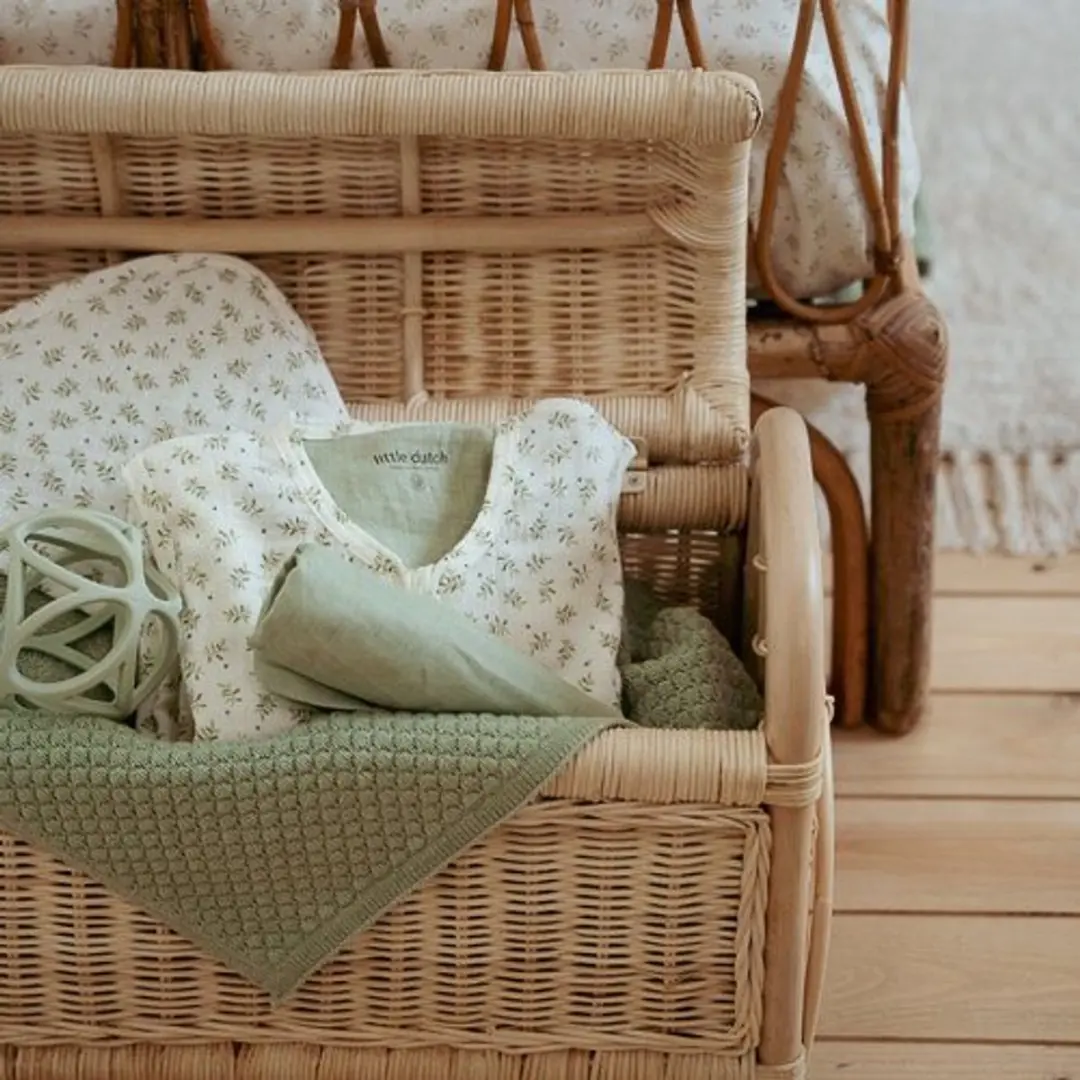 Little Dutch Essentials Ledikantdeken Baby - Groen - afbeelding 5 van 6