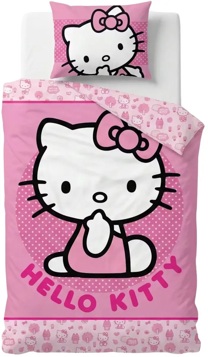 Hello Kitty Dekbedovertrek Eenpersoons 140x200cm