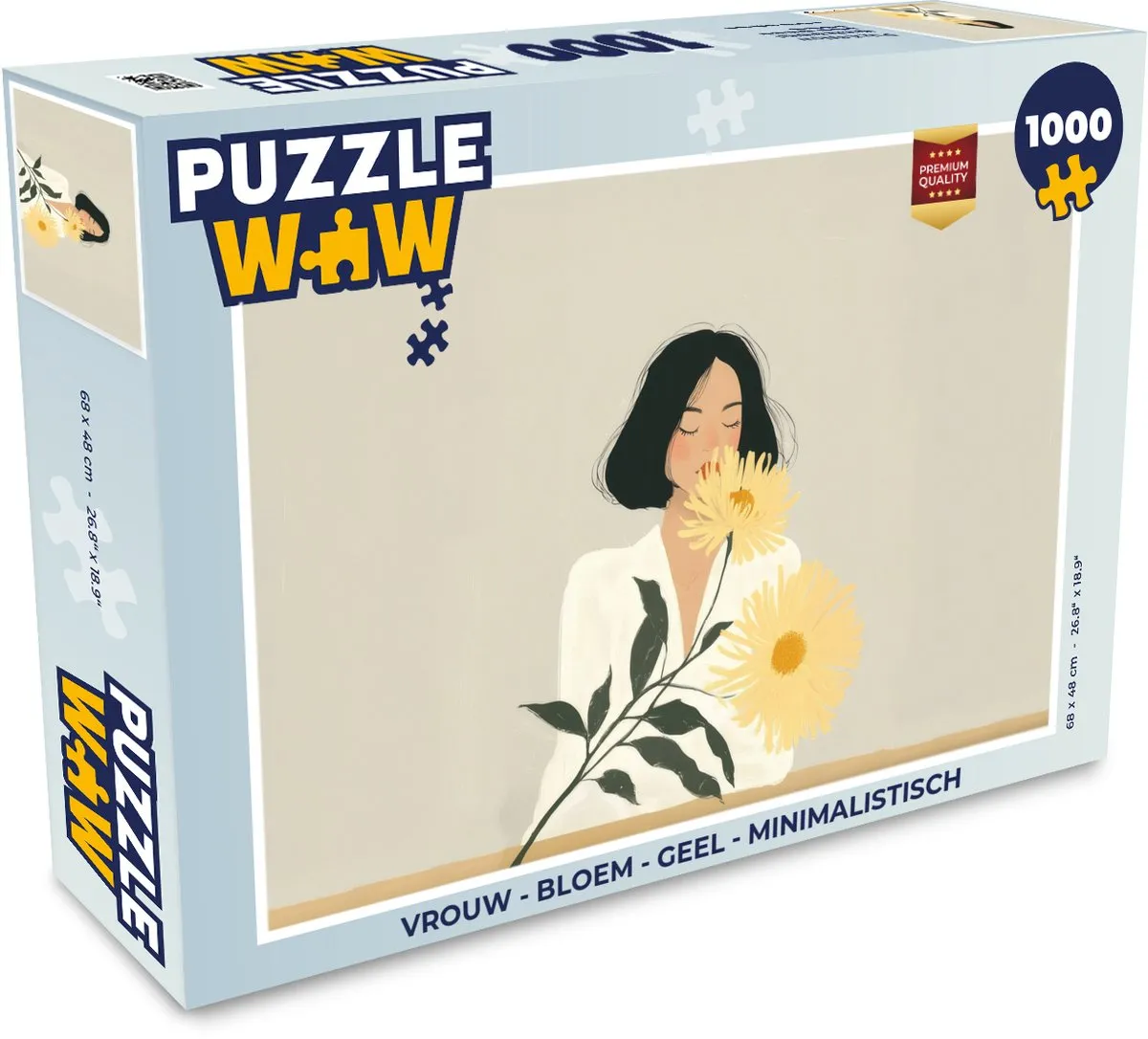 PuzzleWow Minimalistische Legpuzzel 1000 Stuks