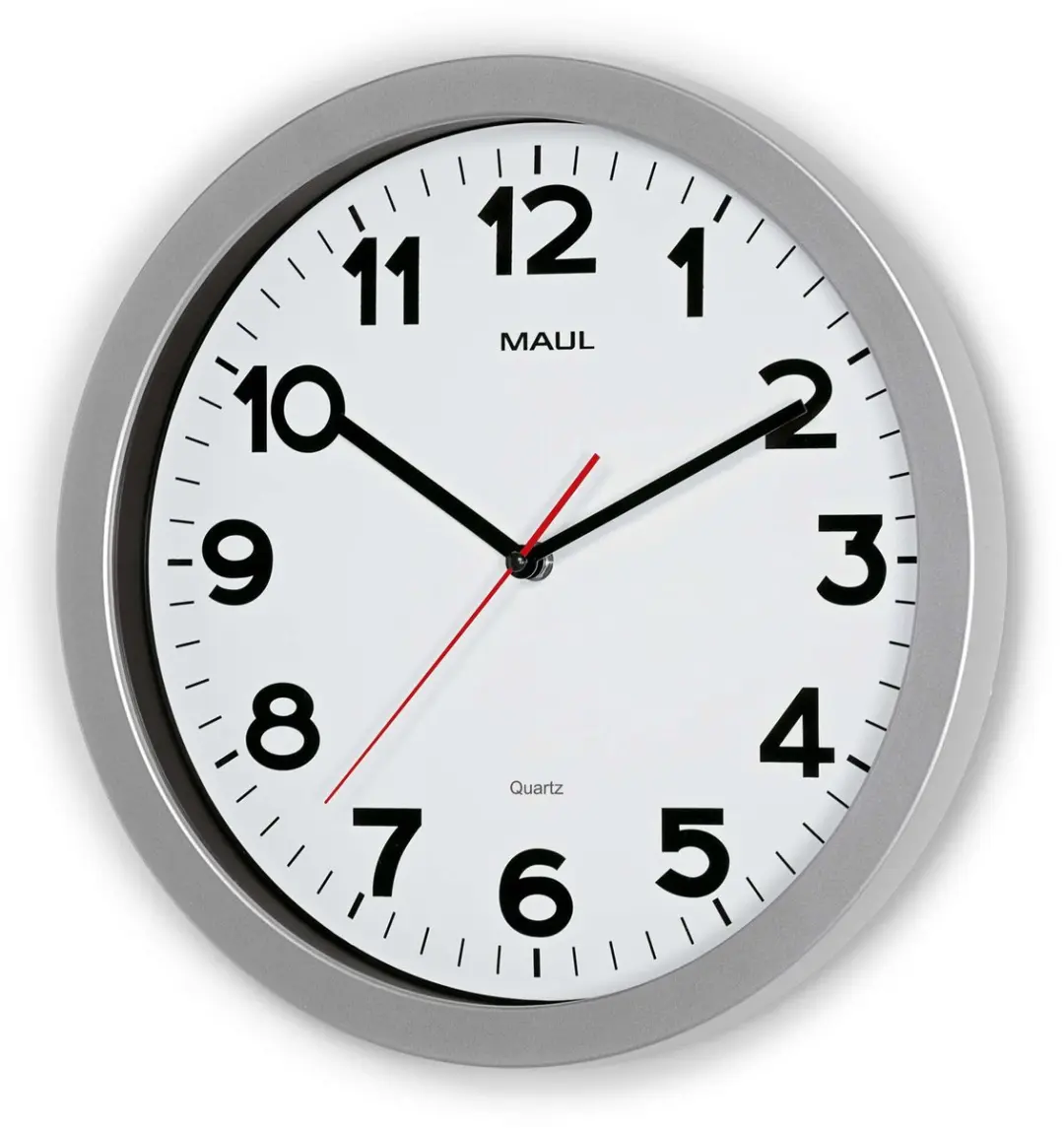 MAUL MAULstep Wandklok Ø35cm - Zilver - afbeelding 3 van 5