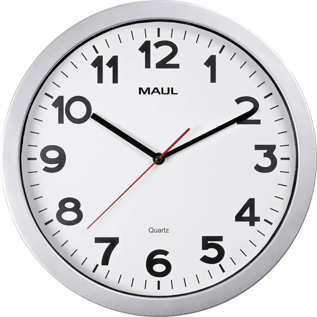 MAUL MAULstep Wandklok Ø35cm - Zilver - afbeelding 5 van 5