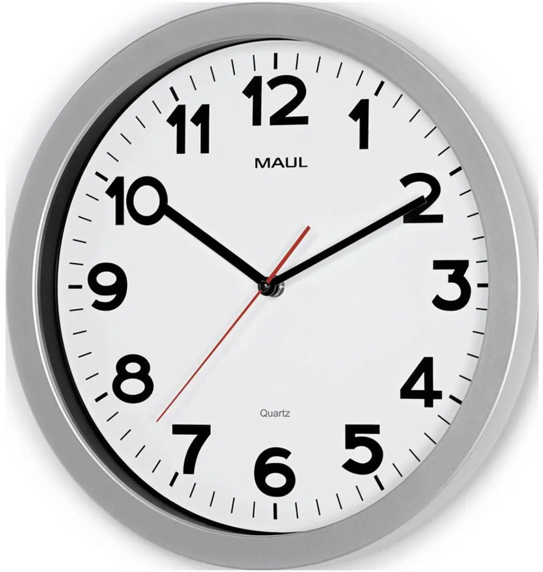 MAUL MAULstep Wandklok Ø35cm - Zilver - afbeelding 4 van 5