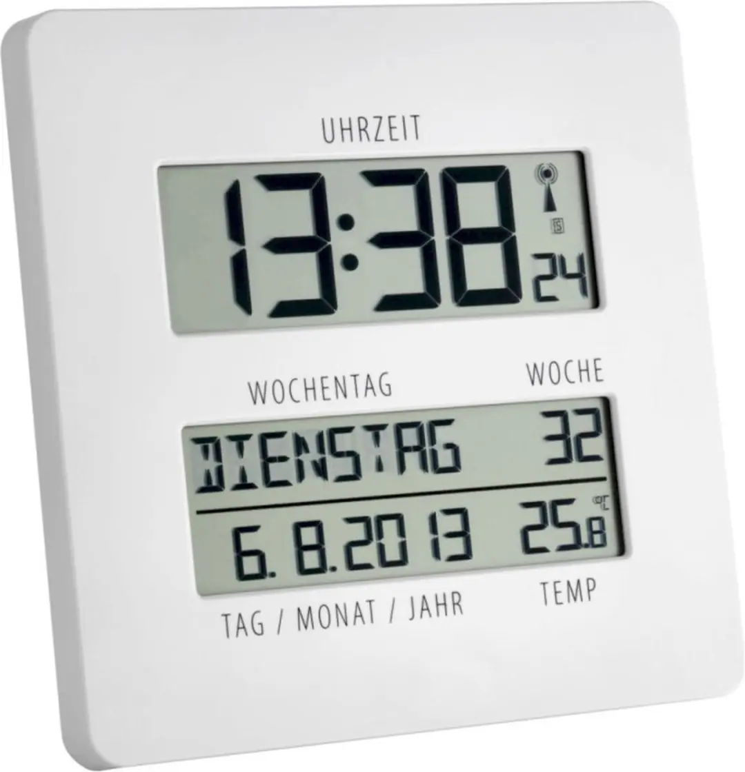 TFA Dostmann 60.4509.02 Wanklok - Digitaal - Wit - afbeelding 5 van 6