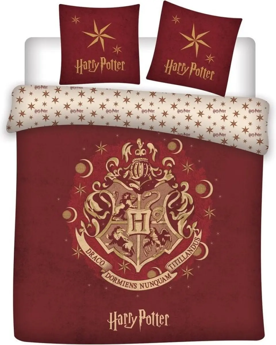 Harry Potter Dekbedovertrek Wizzard - Tweepersoons - 200 x 200 cm - Polyester