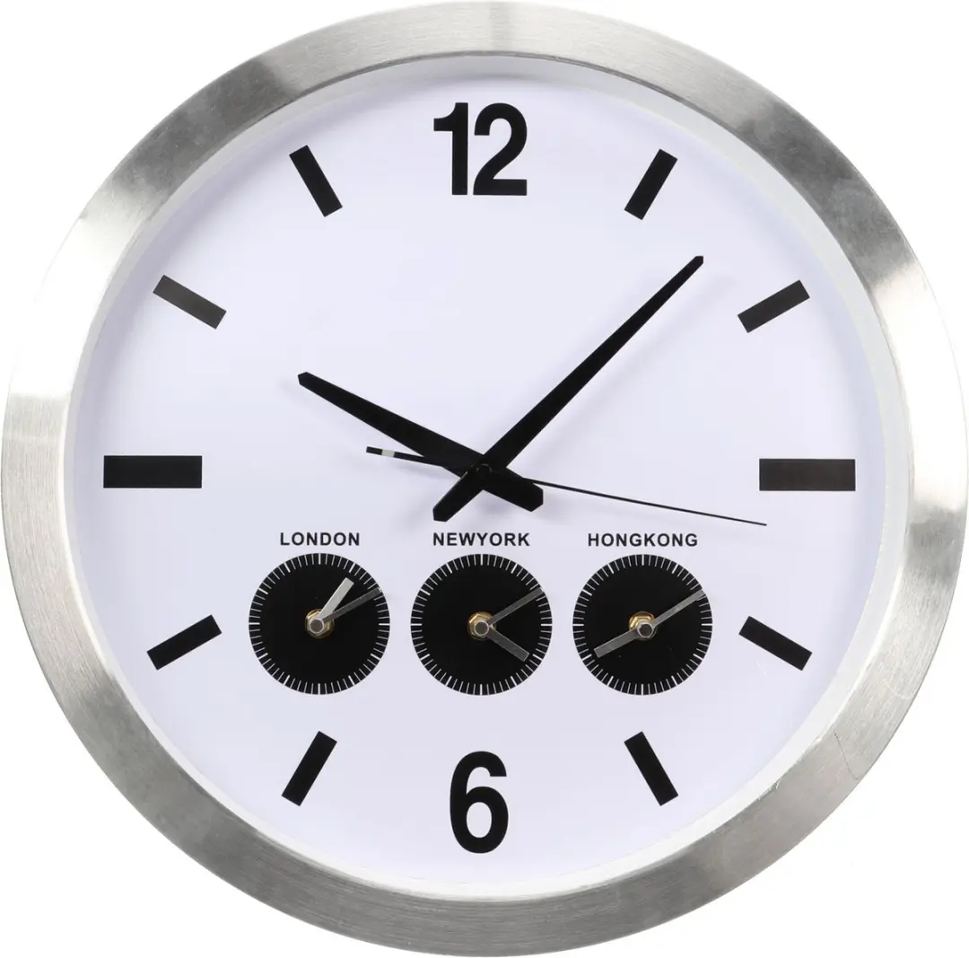 Perel Analoge Wereldklok 45,5cm