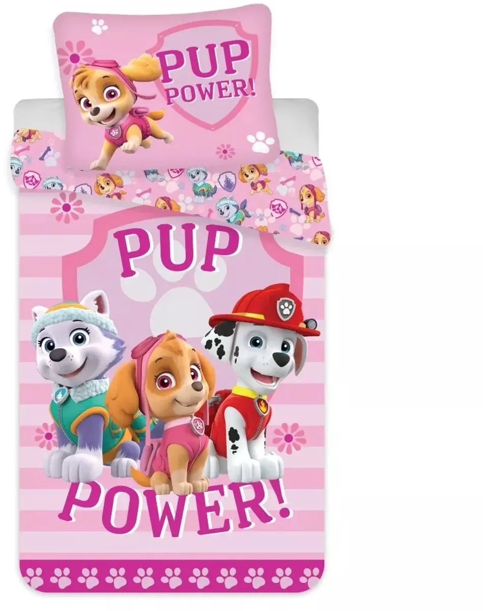 Paw Patrol dekbedovertrek Pup Power 140 x 200 cm