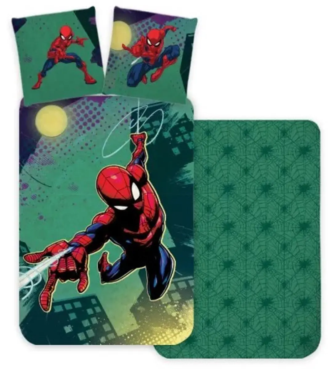 Spiderman Dekbedovertrek Green