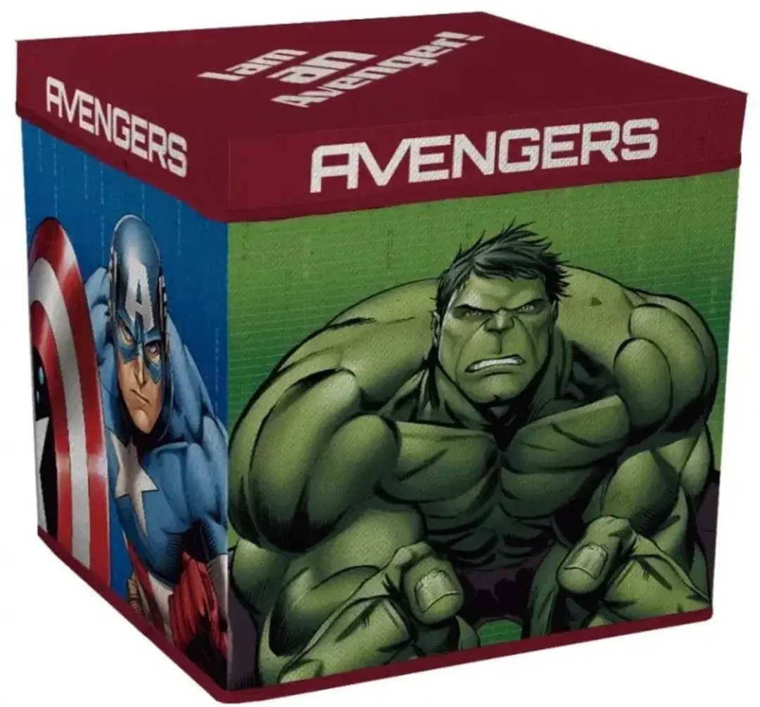 Marvel Avengers Opbergmand/kruk 30 X 30 X 30 Cm Rood