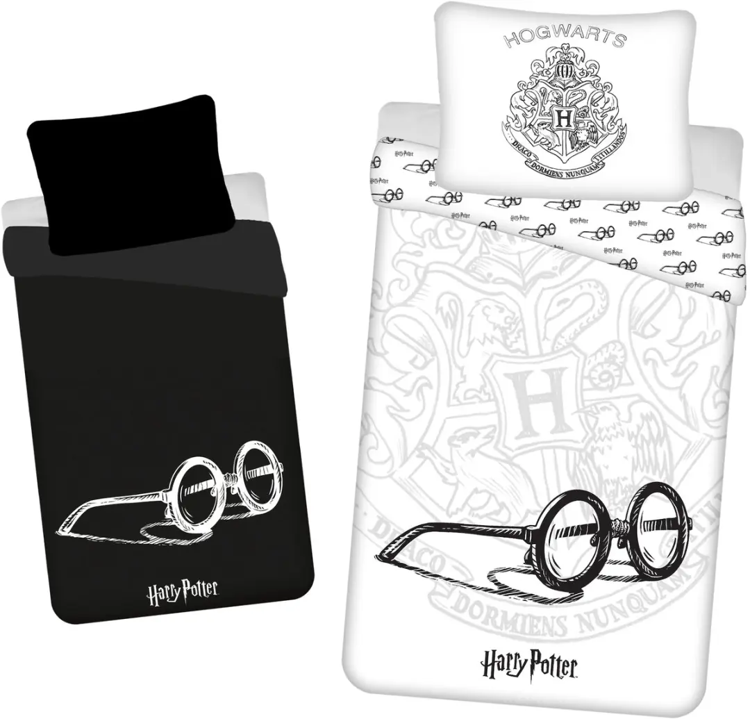 Harry Potter Dekbedovertrek Glasses glow in the dark