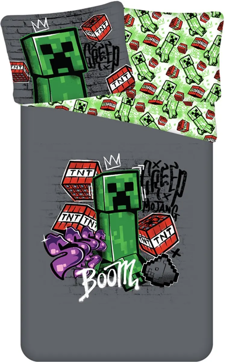 Minecraft Dekbedovertrek Metro Art