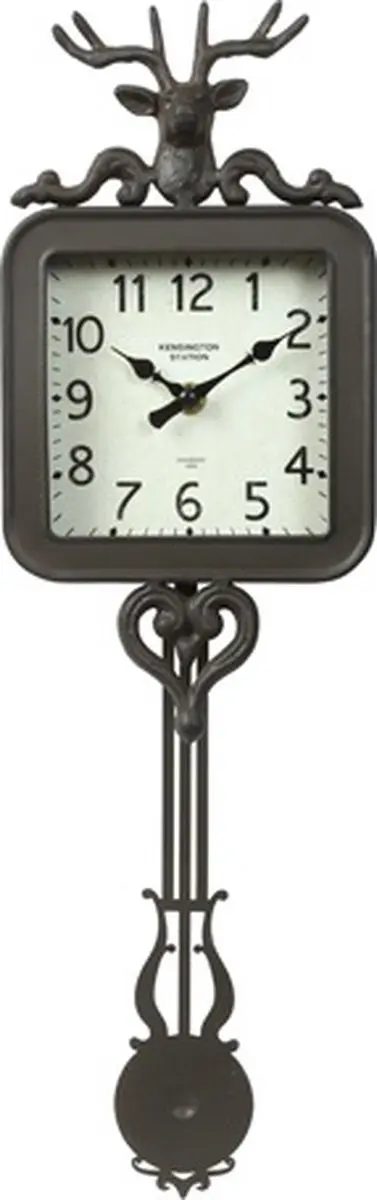Wandklok Pendle wit/zwart