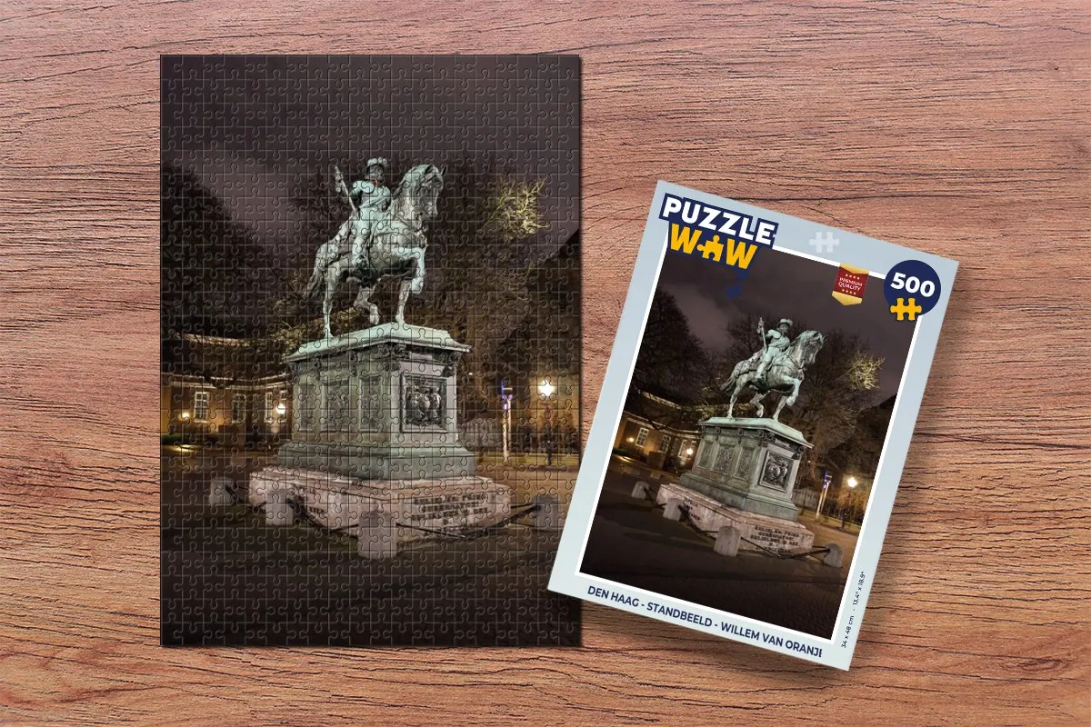 PuzzleWow Willem van Oranje Legpuzzel 500 Stuks - Multicolor