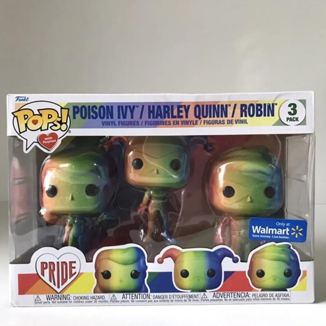 Funko Pop! DC Super Heroes Pride 3-Pack - Poison Ivy/Harley Quinn/Robin - Multi - afbeelding 2 van 2