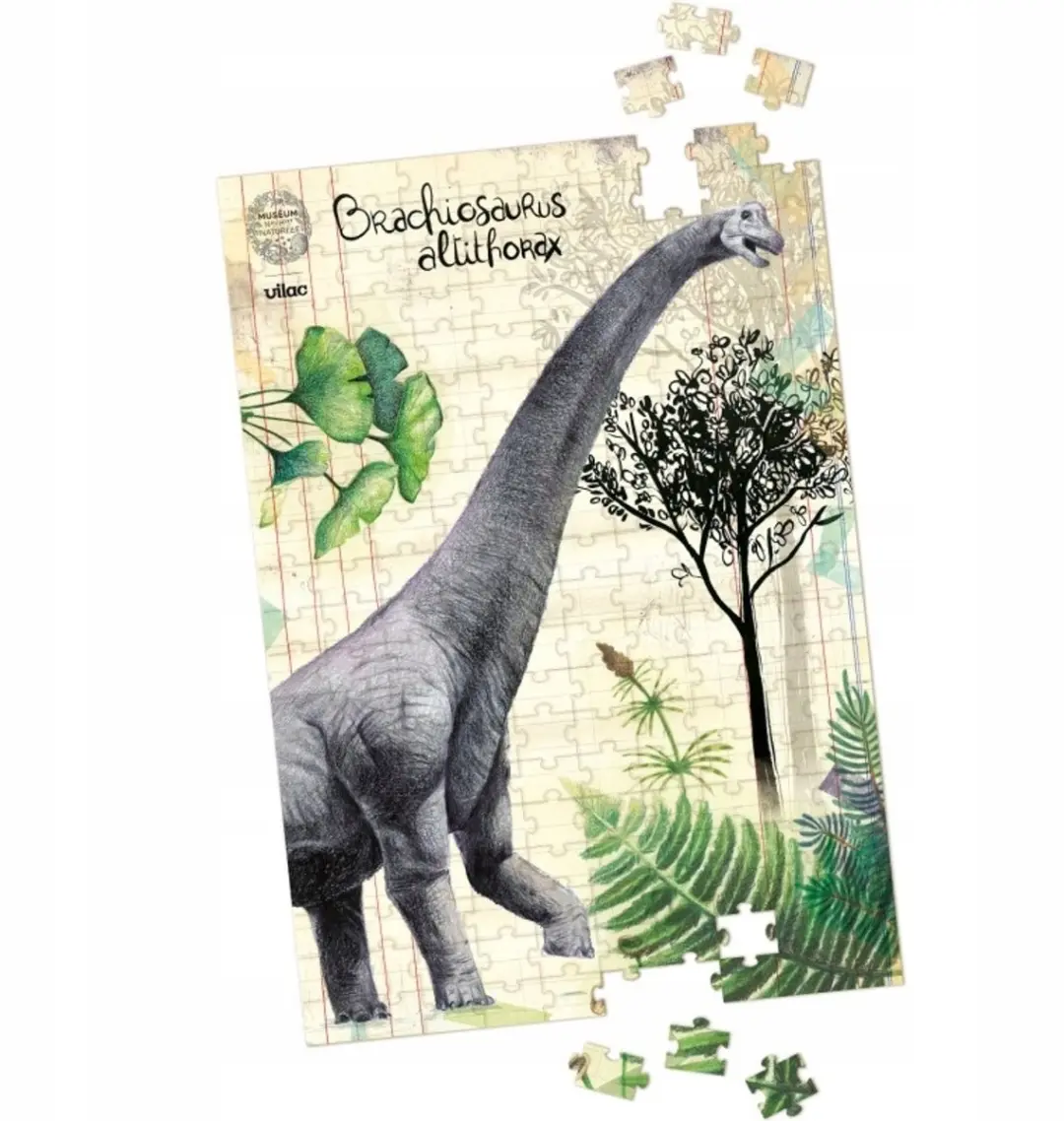 Vilac Dino Puzzels 600 Stuks - 3x200 - Multicolor - afbeelding 2 van 5