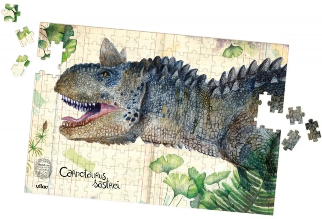 Vilac Dino Puzzels 600 Stuks - 3x200 - Multicolor - afbeelding 4 van 5