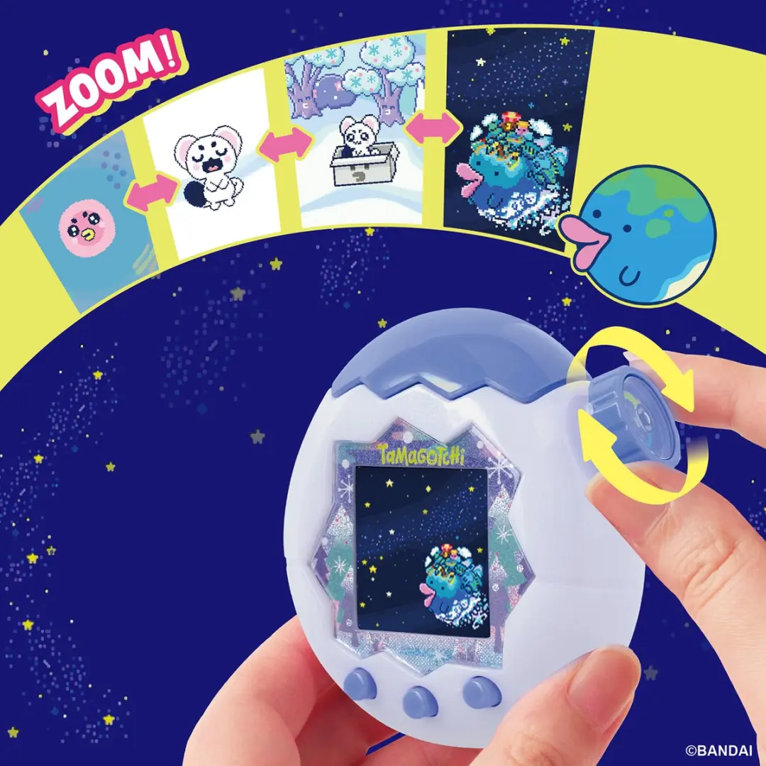 Bandai Tamagotchi Paradise White Glacier - Virtueel Diertje - Zoomwiel