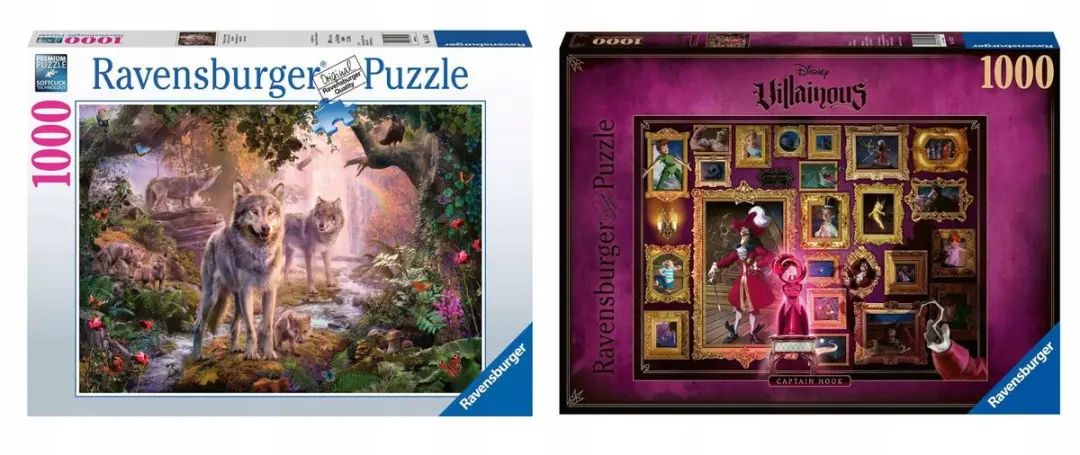 Merkloos puzzel 2x1000 stukjes