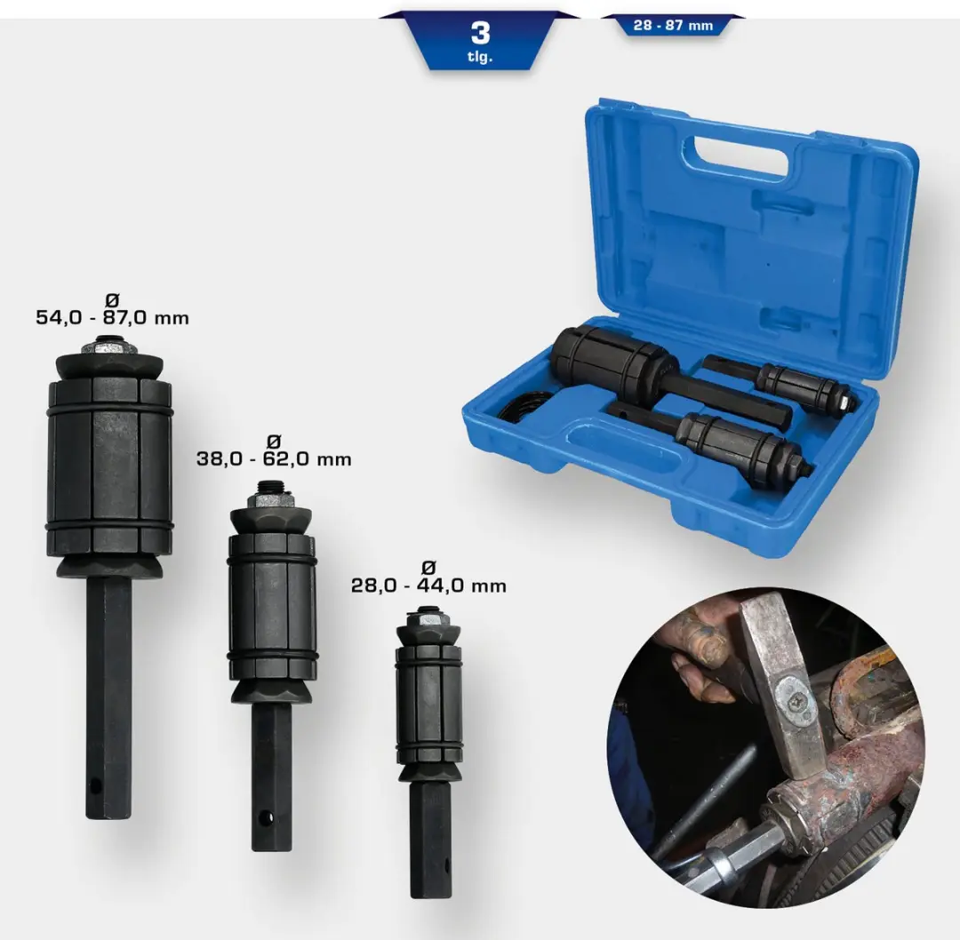 Brilliant Tools BT601060 Uitlaatpijpvormer Set - 3-delig - Blauw/Zwart - afbeelding 3 van 5