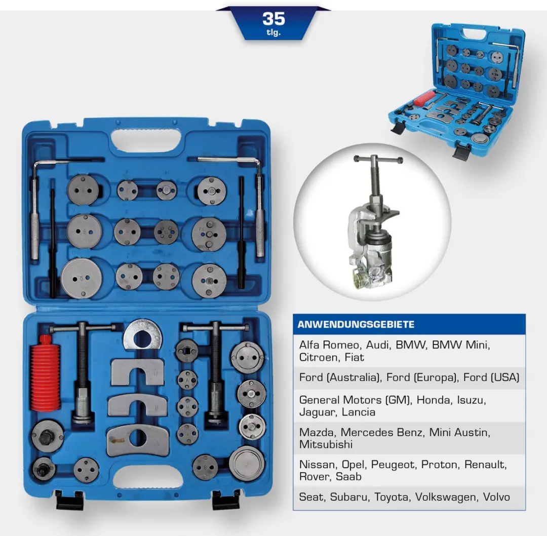 Brilliant Tools BT701050 Universele Remzuiger-Set - 35-delig - Blauw - afbeelding 3 van 6