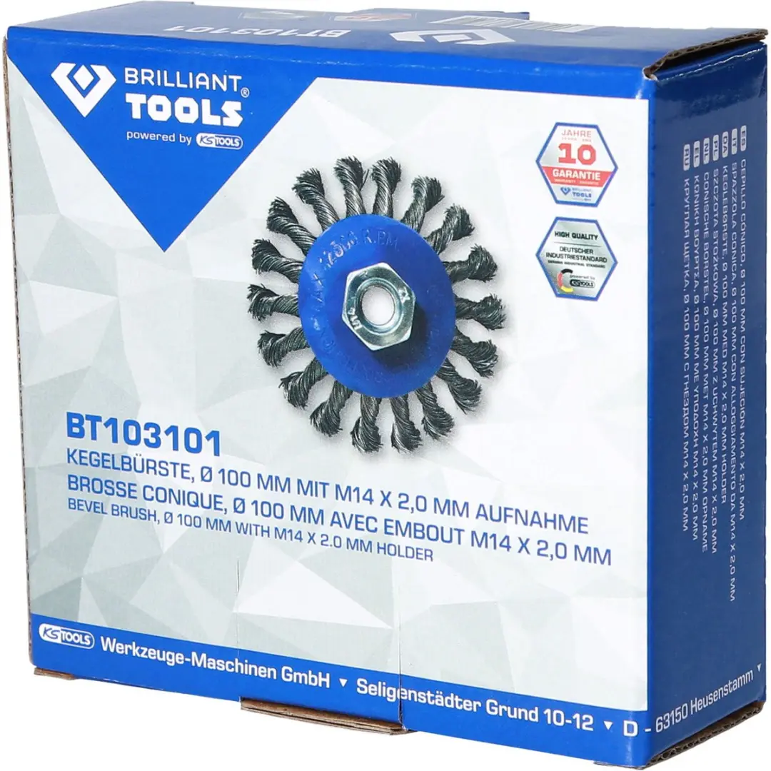 Brilliant Tools BT103101 Kegelborstel Ø100mm M14x2,0 - afbeelding 3 van 5