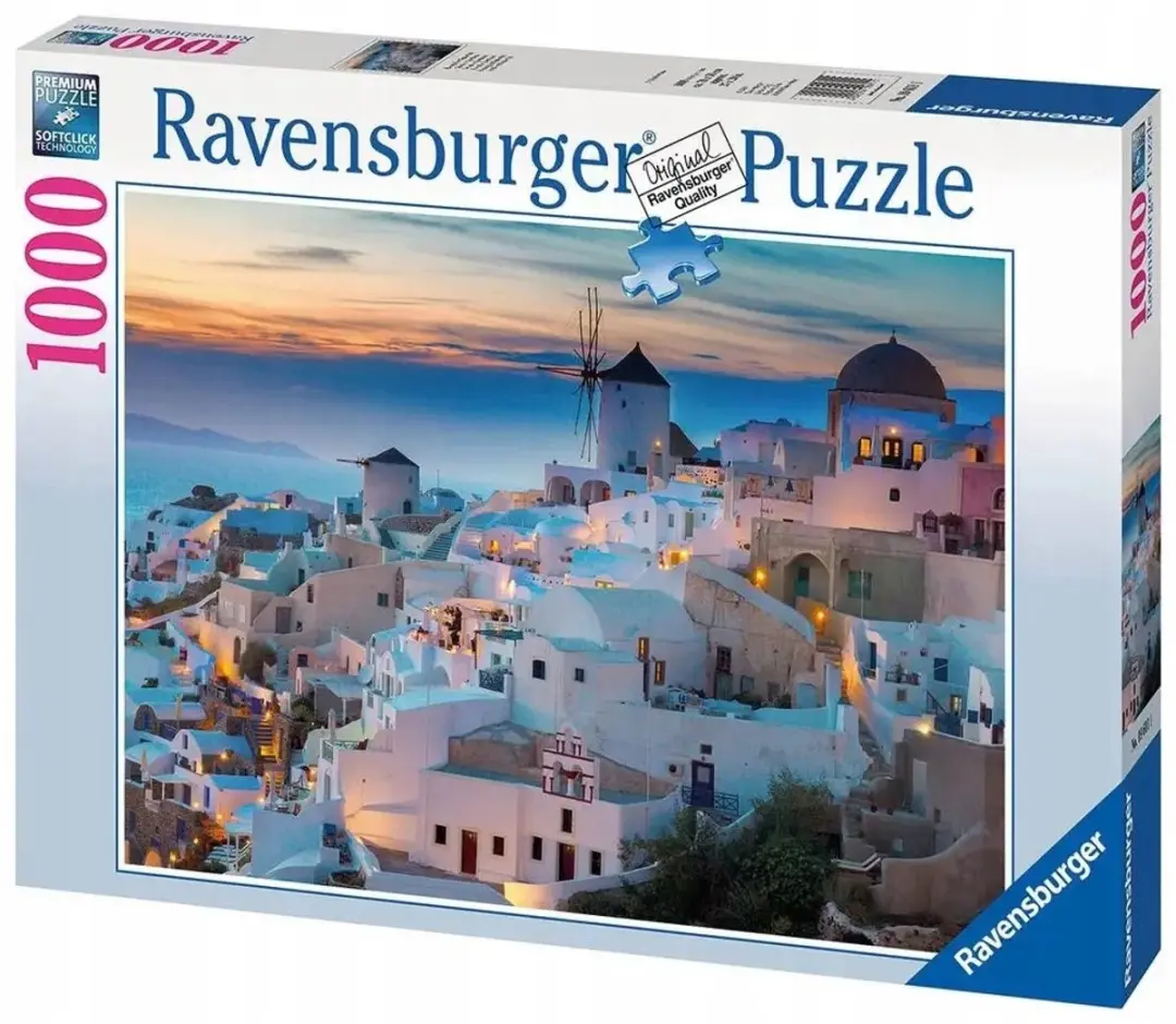Panoramische puzzel Santorini 1000 stukjes