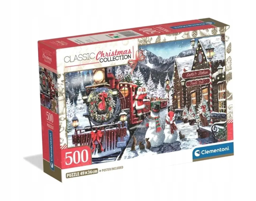 Clementoni Kerstpuzzel 500 Stukjes