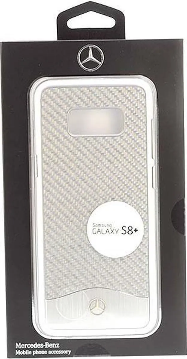 Mercedes-Benz Aluminium Series Galaxy S8+ Hoesje - Zilver - S203-6