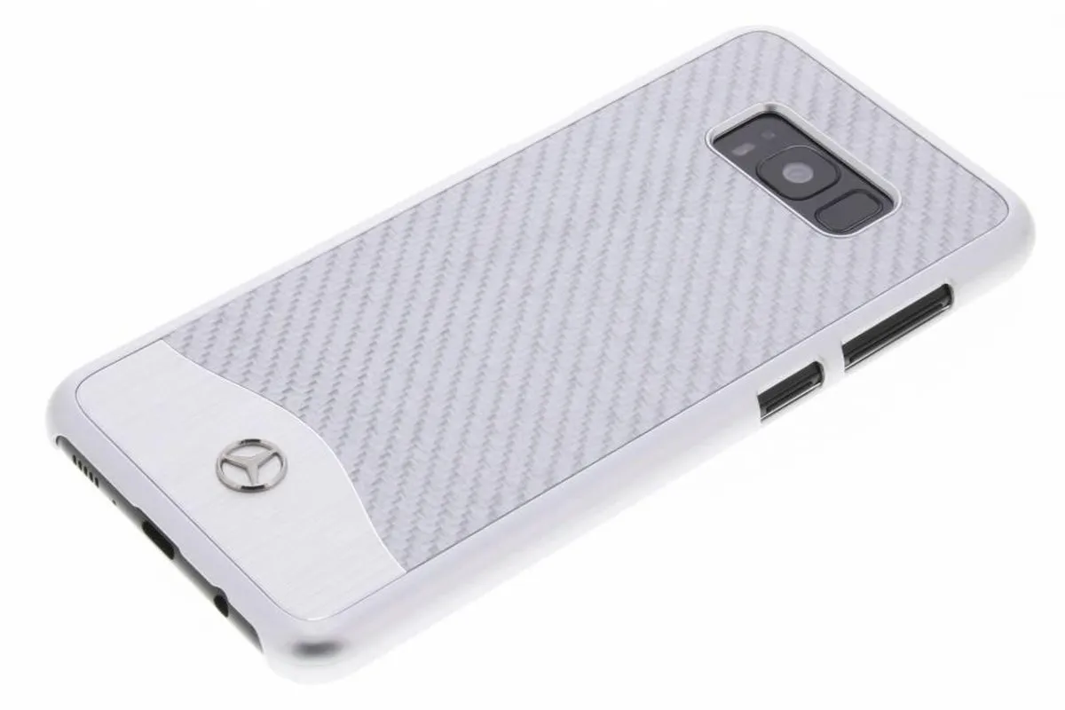 Mercedes-Benz Aluminium Series Galaxy S8+ Hoesje - Zilver - S203-6