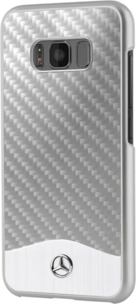 Mercedes-Benz Aluminium Series Galaxy S8+ Hoesje - Zilver - S203-6