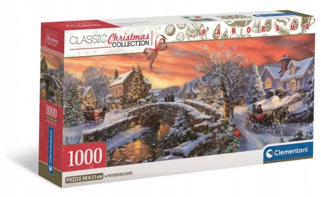 Clementoni Panorama Kerstpuzzel 1000 Stuks