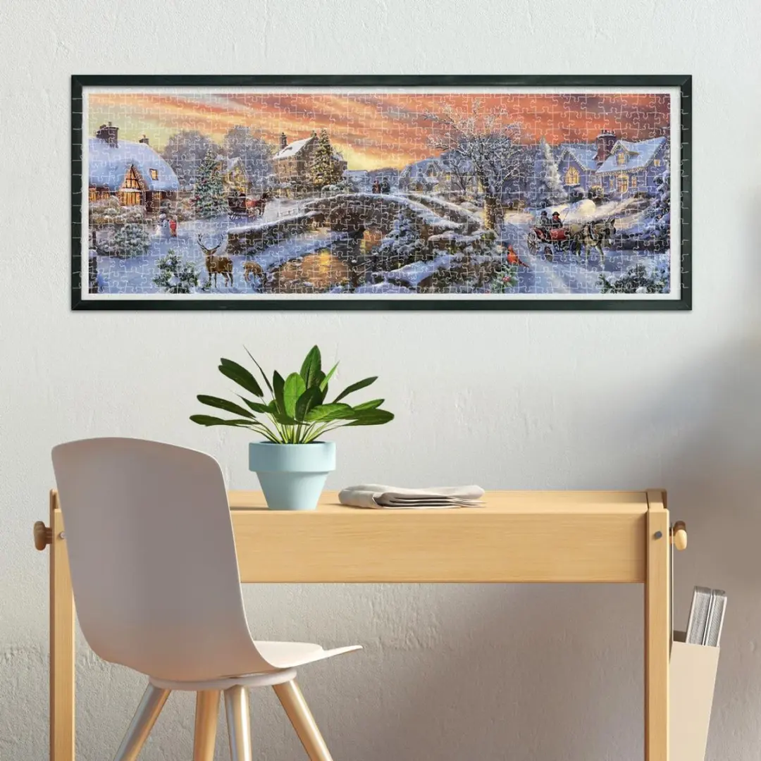 Clementoni Panorama Kerstpuzzel 1000 Stuks - afbeelding 3 van 6