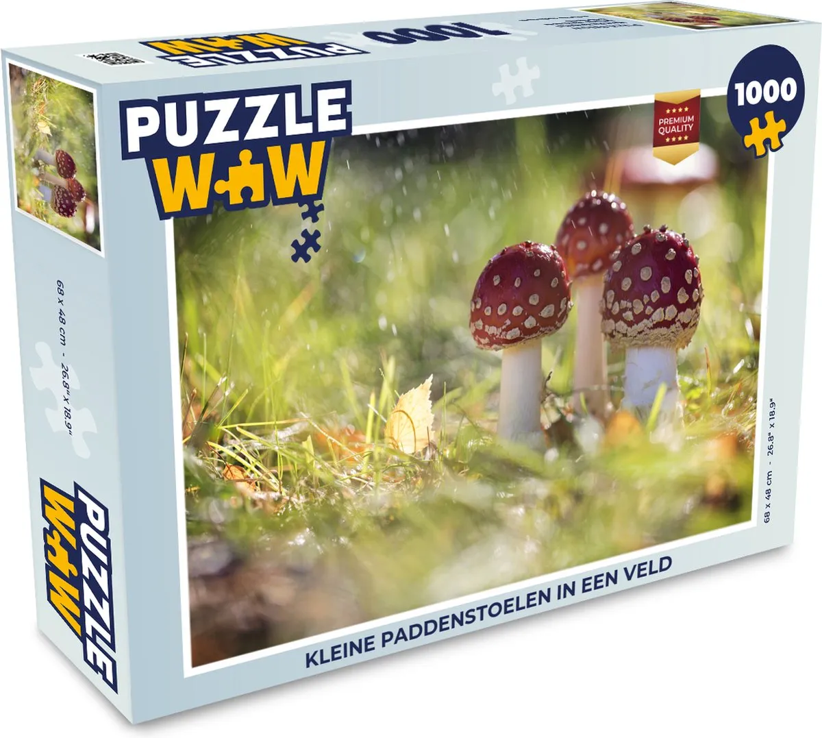 PuzzleWow Kleine Paddenstoelen Legpuzzel 1000 Stuks - Multicolor