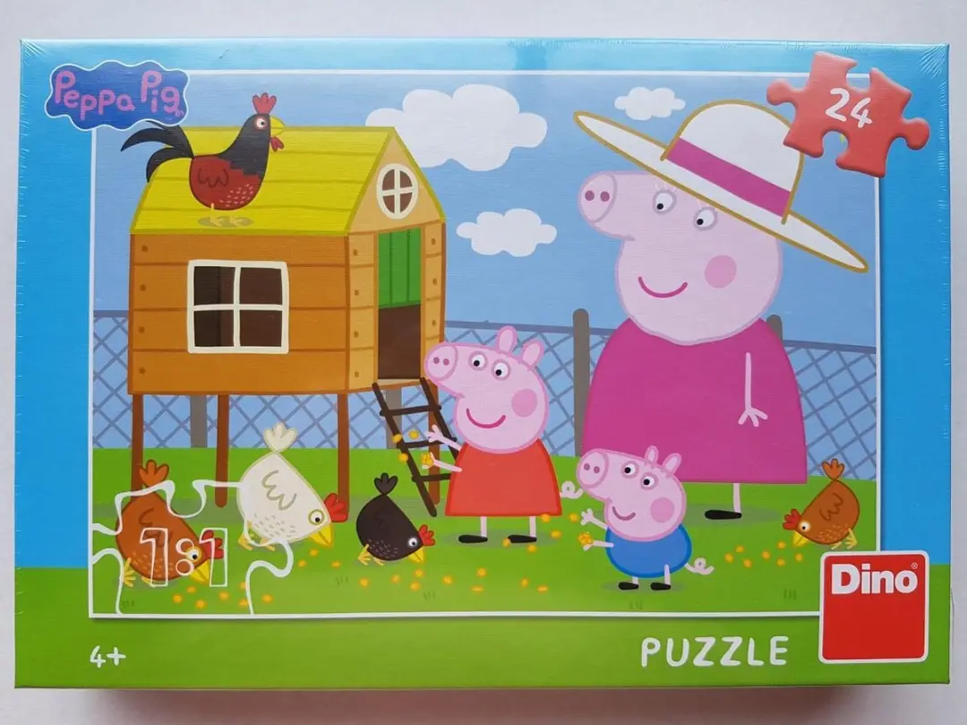 Peppa Pig Puzzel 24 Stuks - Dino Toys 351615 - afbeelding 2 van 2