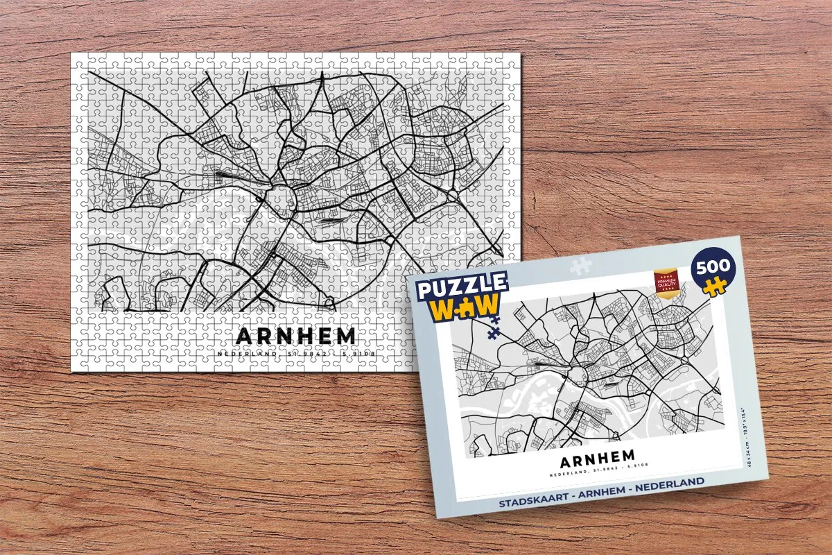 PuzzleWow Arnhem Legpuzzel 500 Stuks - Multicolor