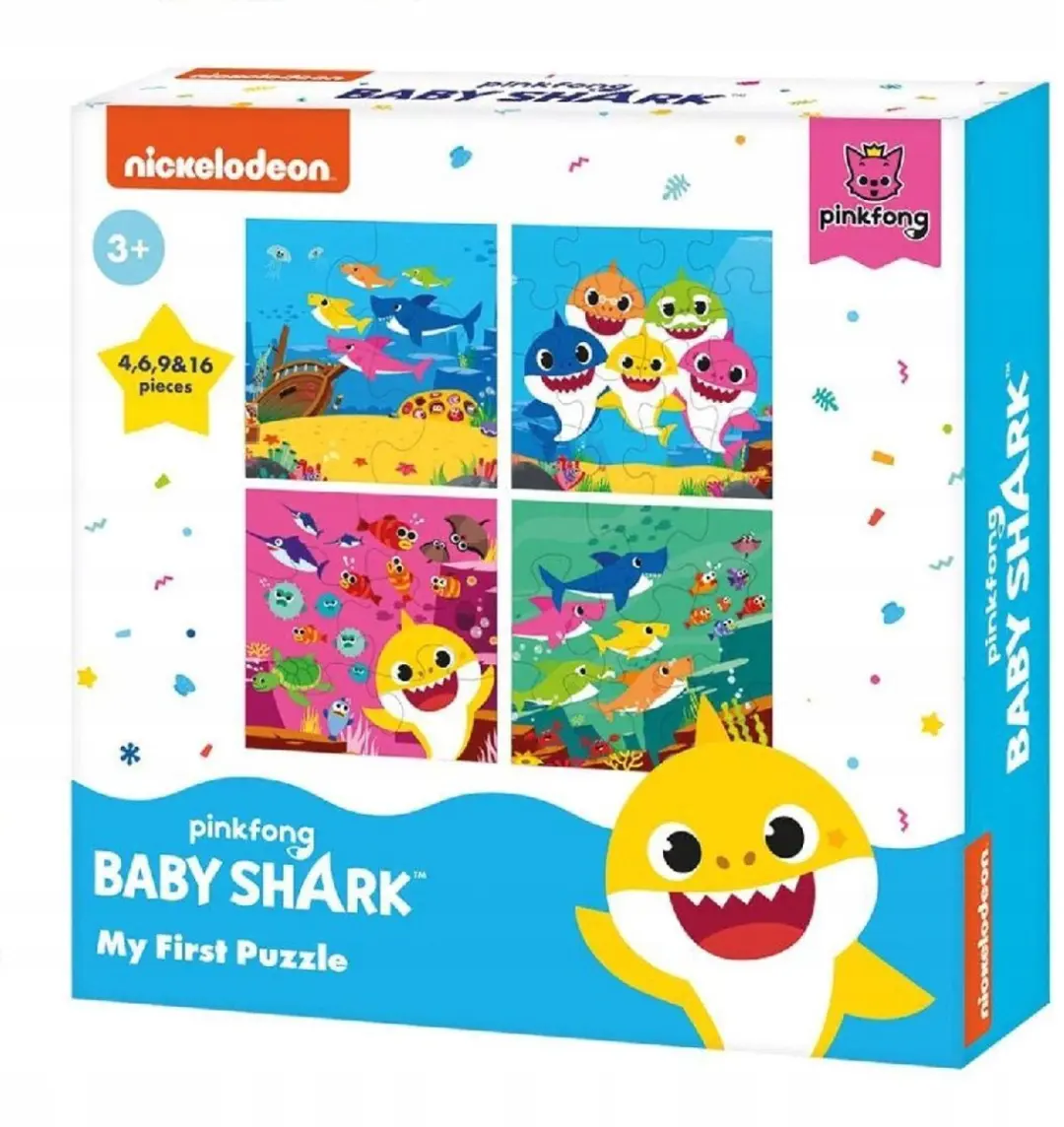 Baby Shark Puzzel 4-in-1