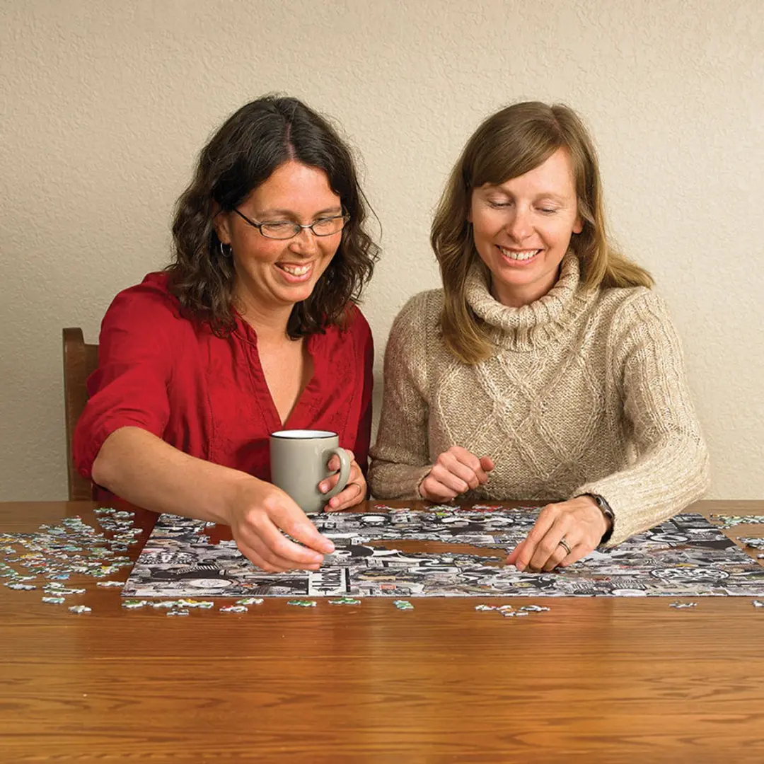 Cobble Hill Zwart-Witte Dieren Puzzel 1000 Stuks - 40043 - afbeelding 6 van 6