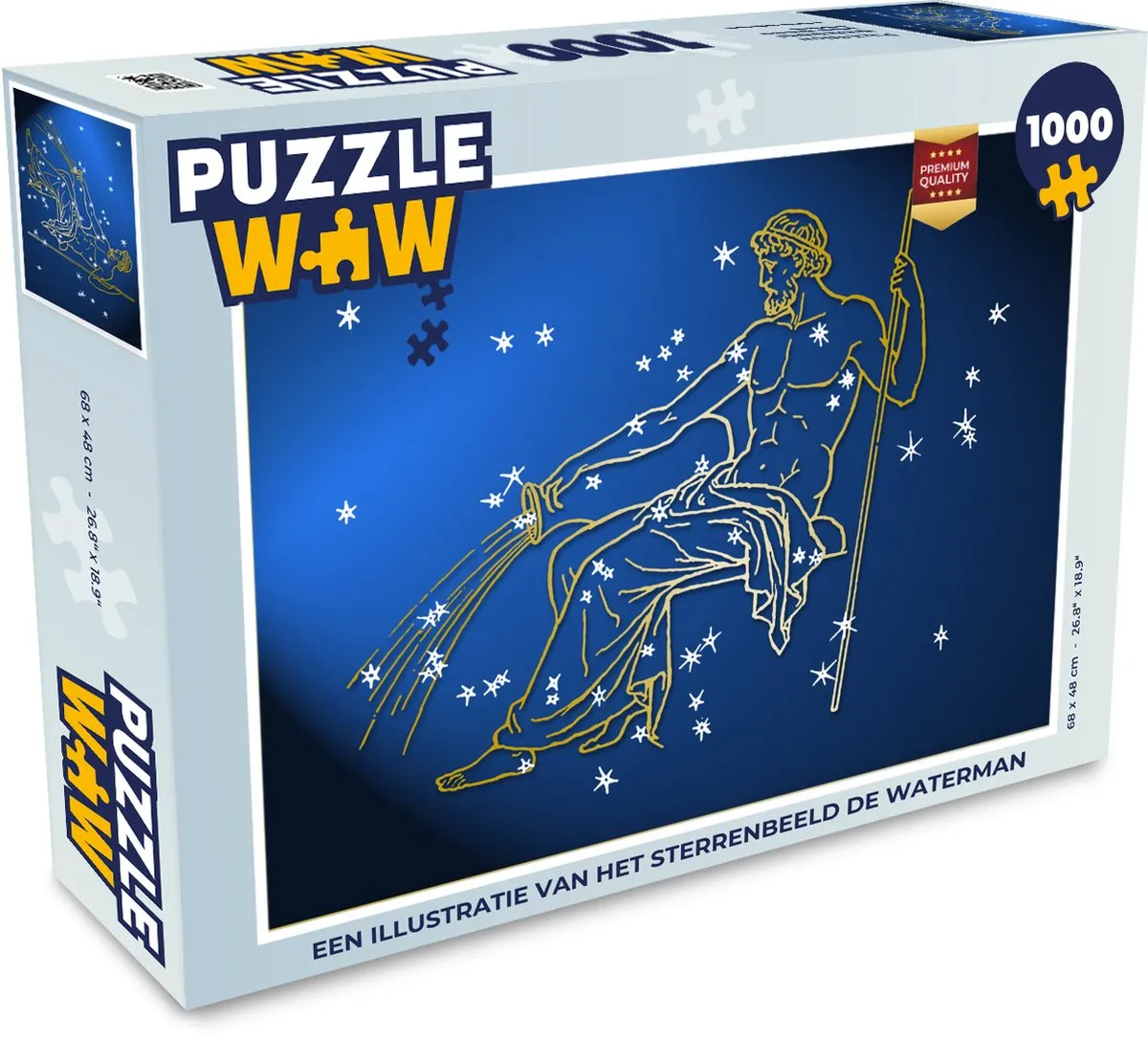PuzzleWow Sterrenbeeld Waterman Legpuzzel 1000 Stuks - Multicolor