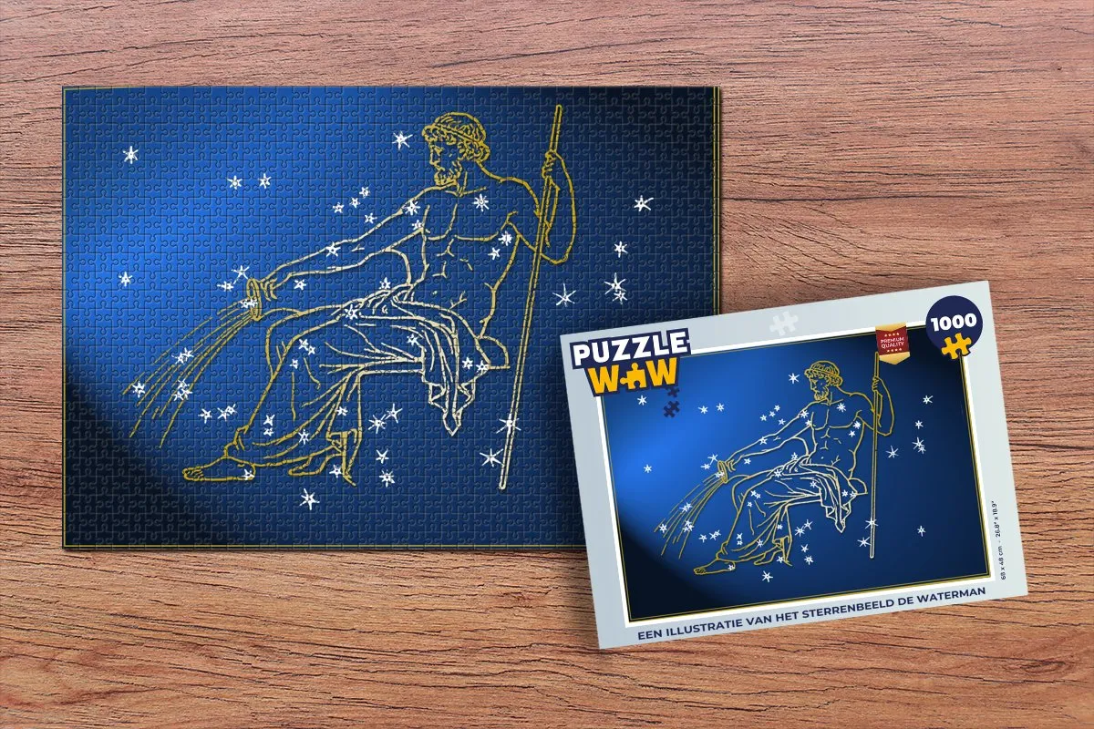 PuzzleWow Sterrenbeeld Waterman Legpuzzel 1000 Stuks - Multicolor