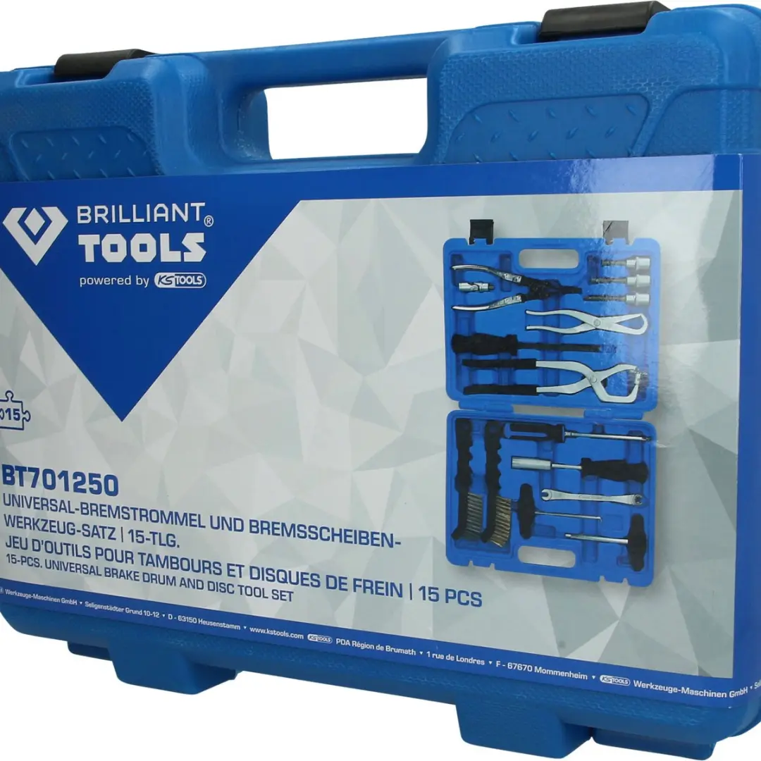 Brilliant Tools BT701250 Remtrommel- en remschijfgereedschapset - 15-delig - afbeelding 6 van 6