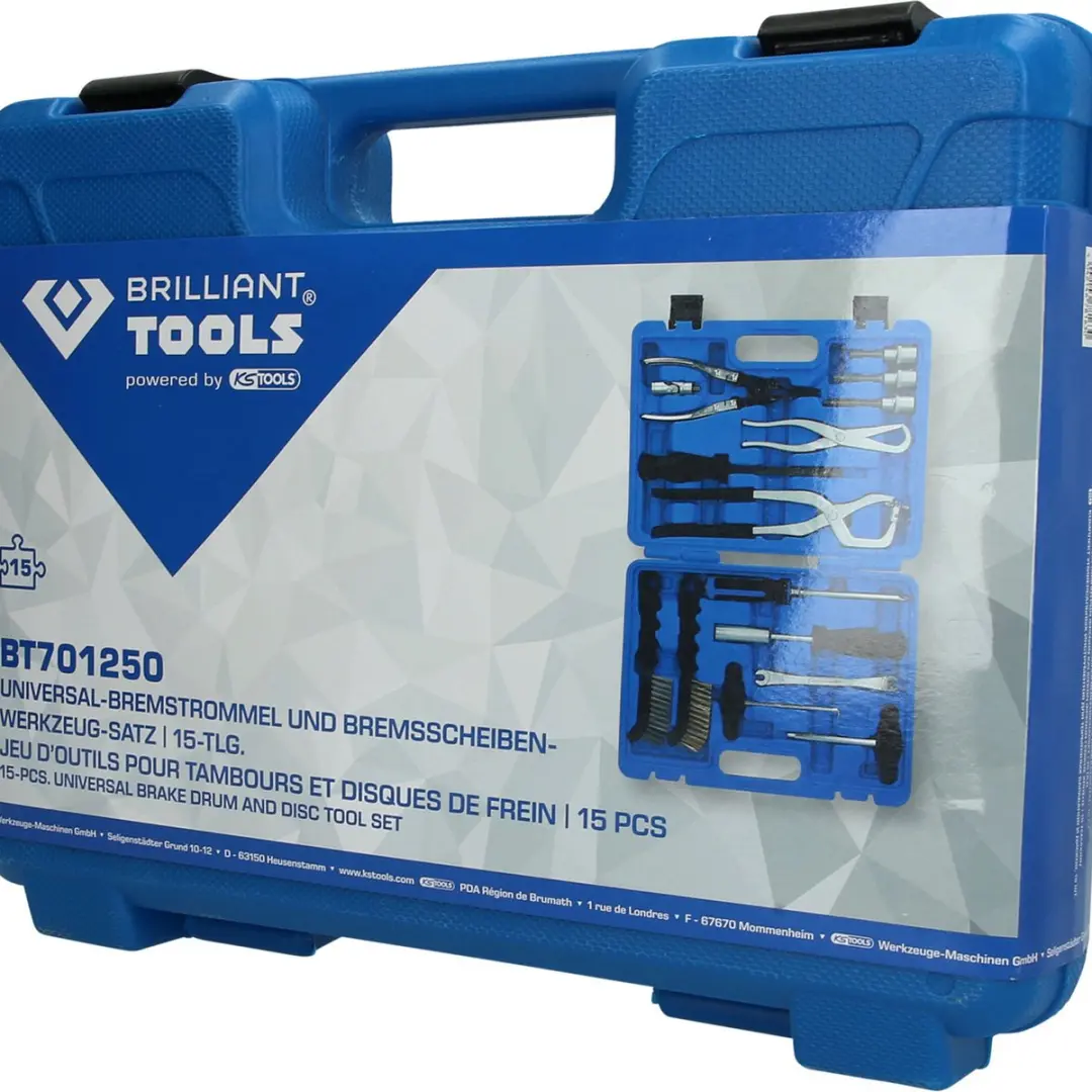Brilliant Tools BT701250 Remtrommel- en remschijfgereedschapset - 15-delig - afbeelding 5 van 6