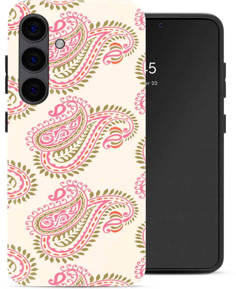 Selencia Hoesje Samsung Galaxy S24 Paisley Blush