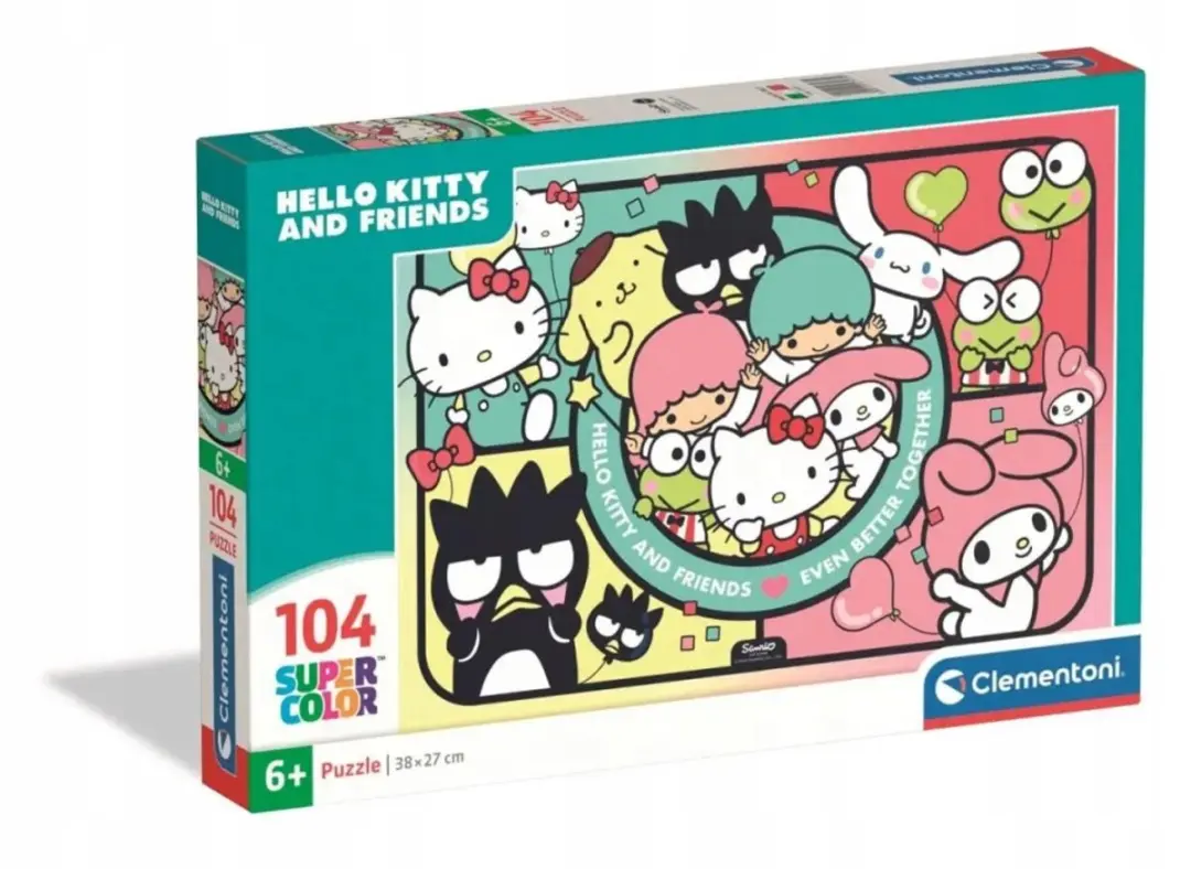 Clementoni Hello Kitty Super Color Puzzel 104 Stukjes