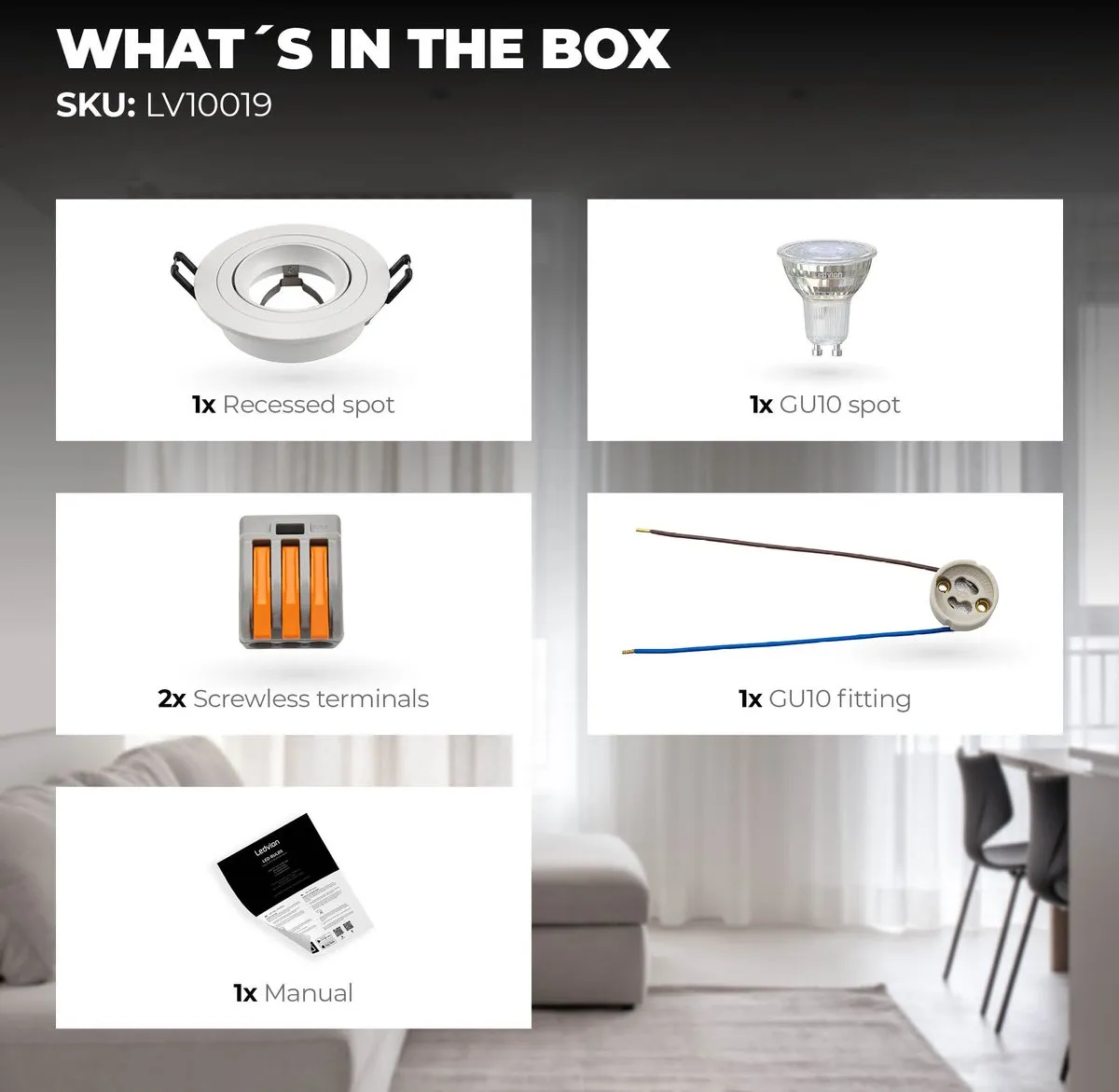 Ledvion LED Inbouwspot Tokyo 3W - Ø92mm